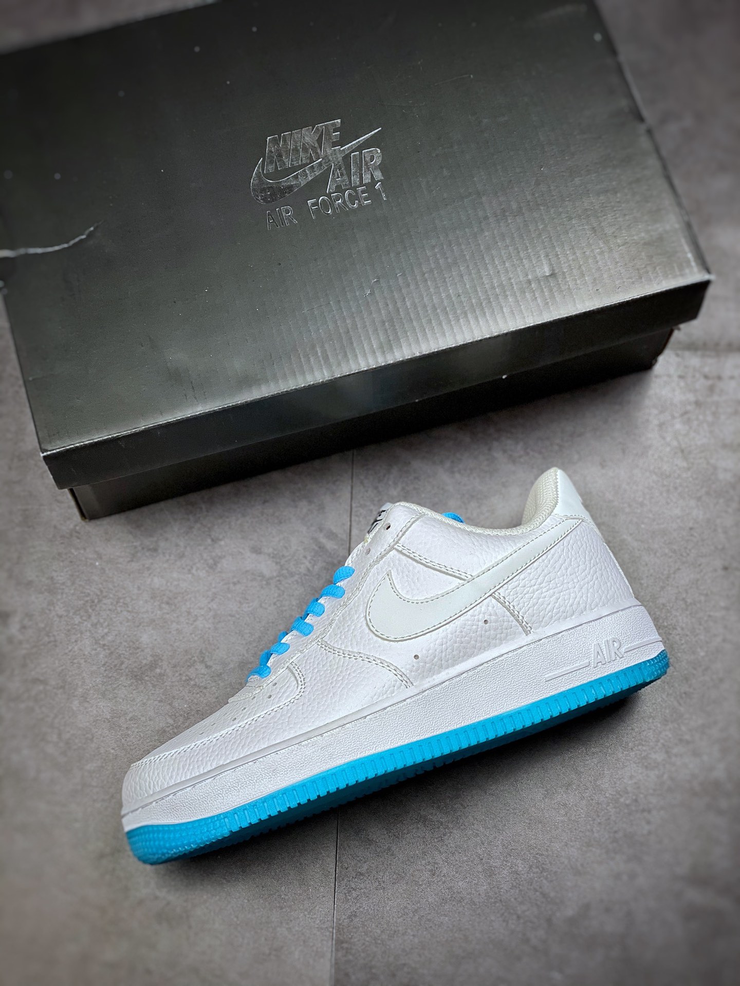 220  Nike Air Force 1 Low 07 白蓝水晶 原楦头原纸板 KH0806-168