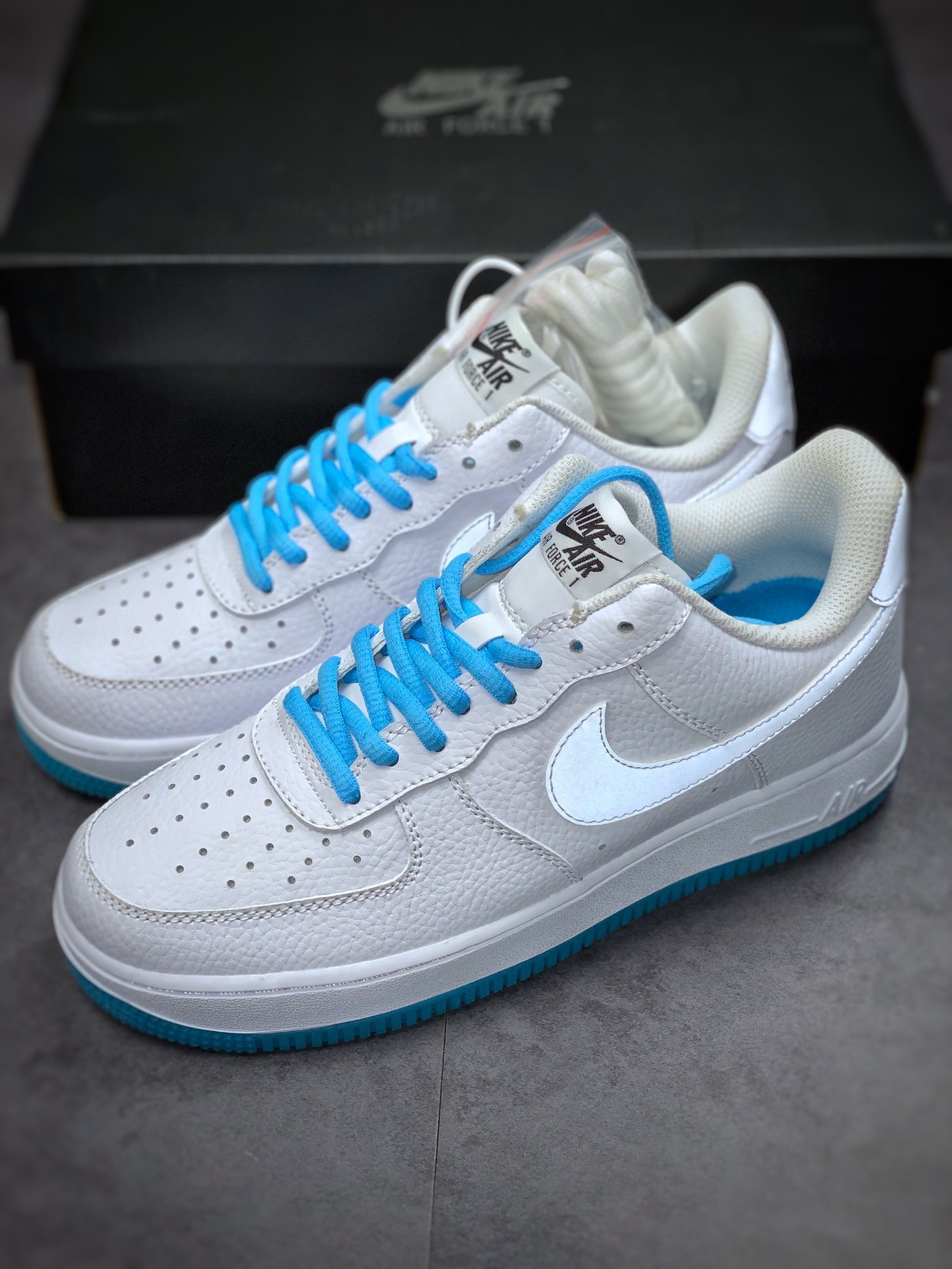 220  Nike Air Force 1 Low 07 白蓝水晶 原楦头原纸板 KH0806-168