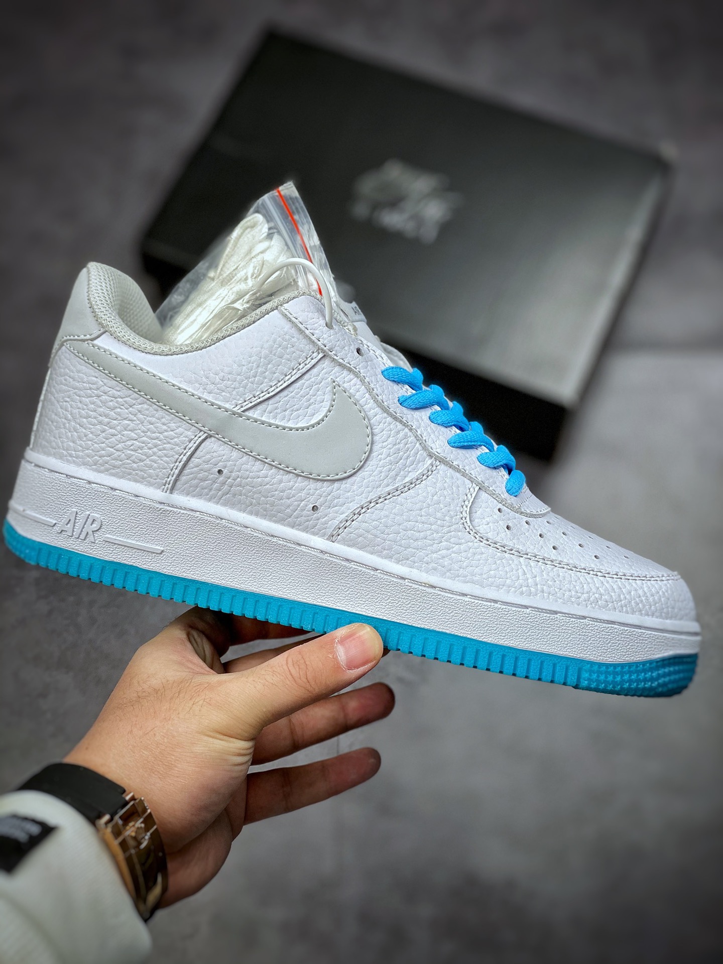 220  Nike Air Force 1 Low 07 白蓝水晶 原楦头原纸板 KH0806-168