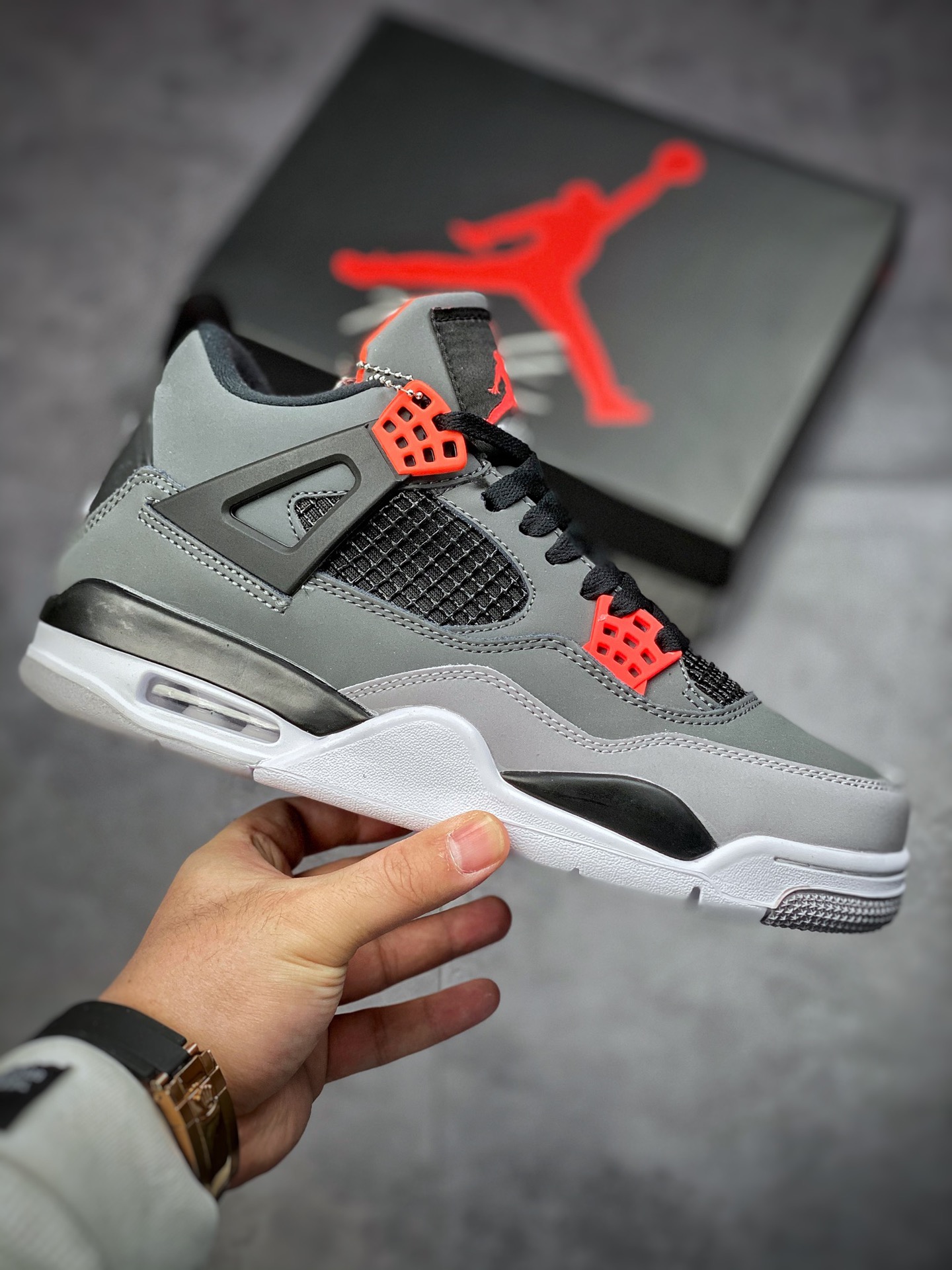 200  Air Jordan 4 “Infrared”红外线黑灰 DH6927-061