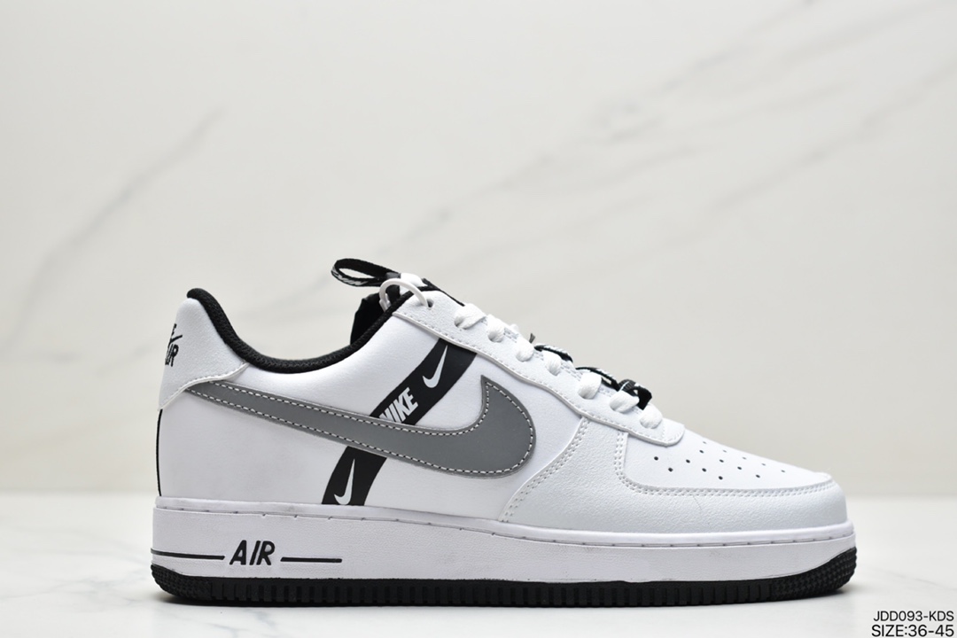 120 真标耐克Nike Air Force 1 LV8 黑色帆布刺绣CT4683-100
