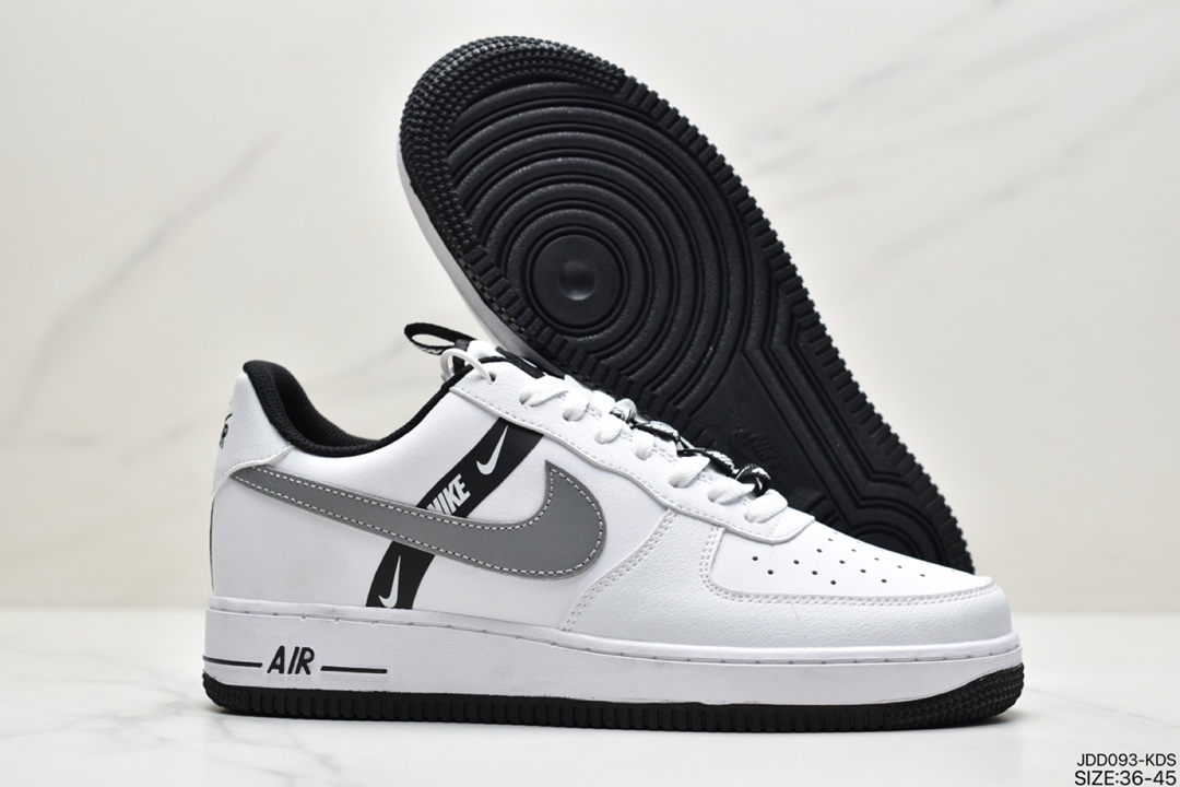 120 真标耐克Nike Air Force 1 LV8 黑色帆布刺绣CT4683-100