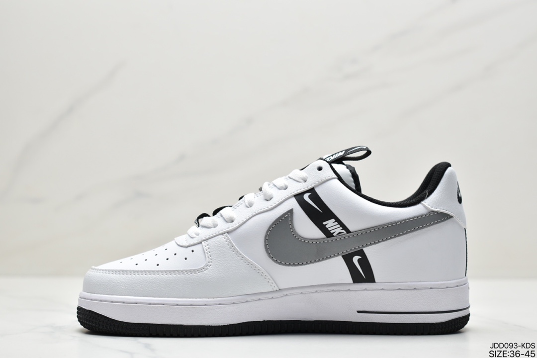 120 真标耐克Nike Air Force 1 LV8 黑色帆布刺绣CT4683-100