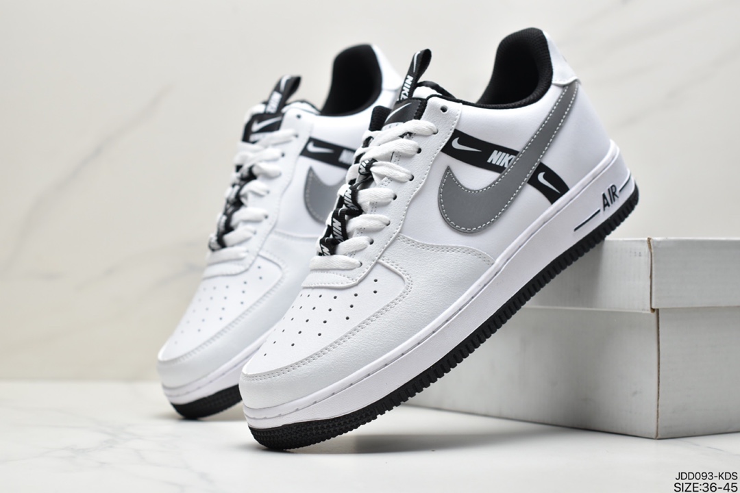 120 真标耐克Nike Air Force 1 LV8 黑色帆布刺绣CT4683-100