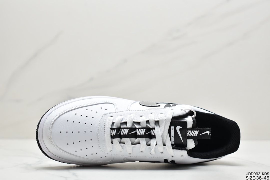 120 真标耐克Nike Air Force 1 LV8 黑色帆布刺绣CT4683-100