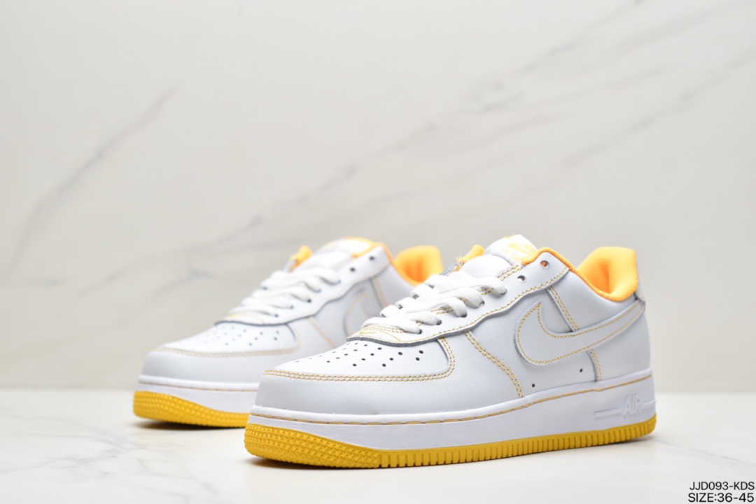130 耐克Nike Air Force 1’07”White/Midnight Blue”空军一号经典低帮百搭休闲运动板鞋CW1575-102