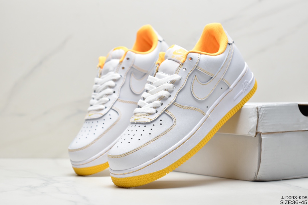 130 耐克Nike Air Force 1’07”White/Midnight Blue”空军一号经典低帮百搭休闲运动板鞋CW1575-102