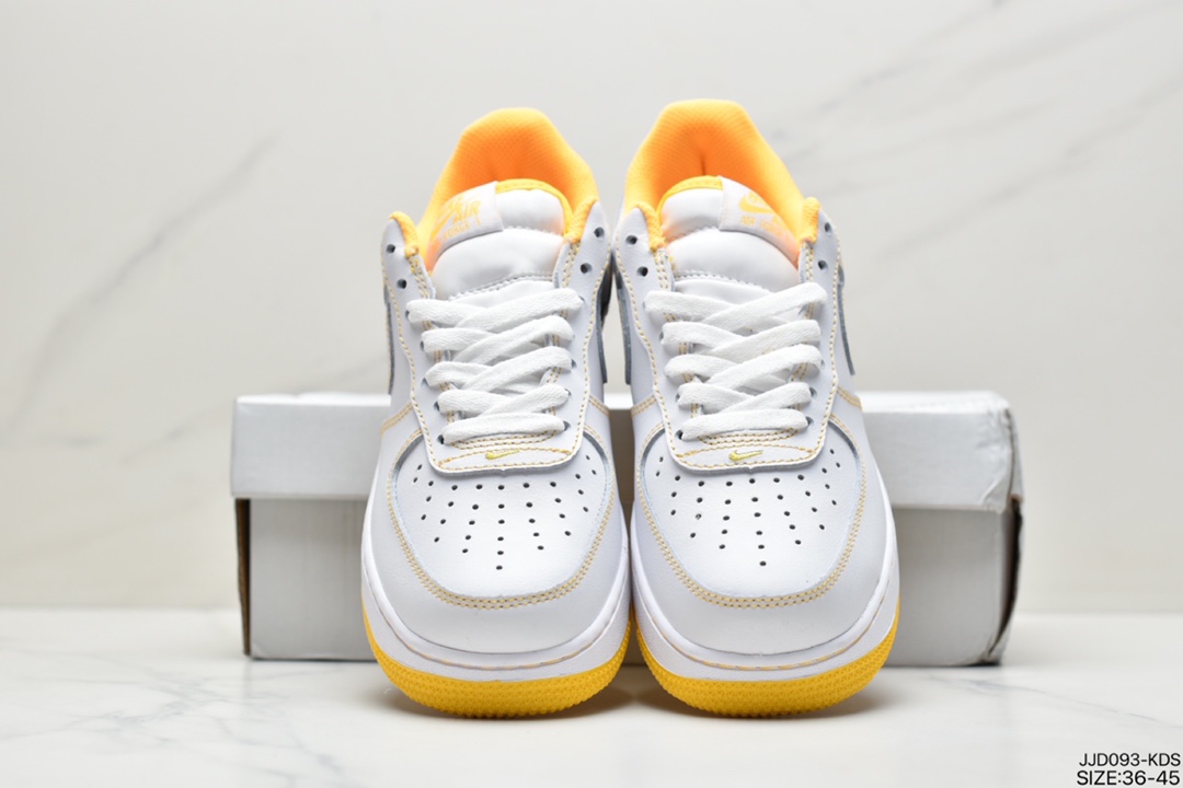 130 耐克Nike Air Force 1’07”White/Midnight Blue”空军一号经典低帮百搭休闲运动板鞋CW1575-102