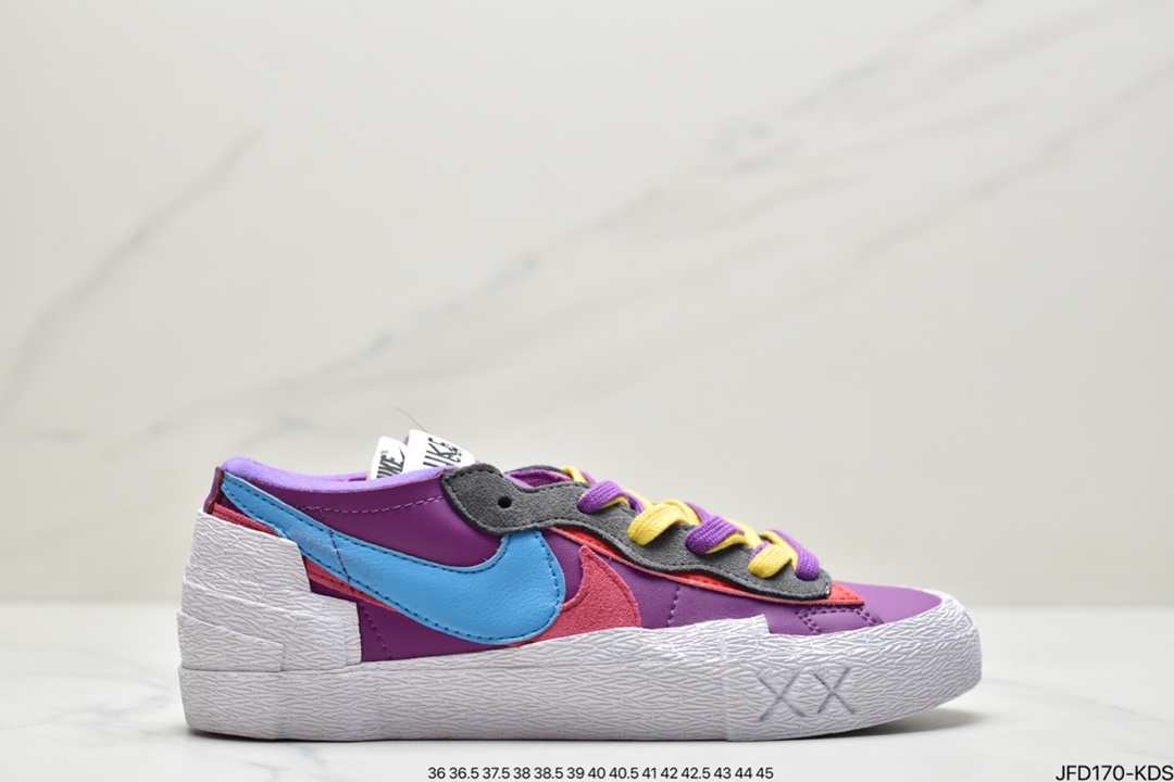170 联名日式解构美学品牌SACAI x Nike Blazer Low 重叠设计前卫开拓者低帮百搭板鞋 DM7901