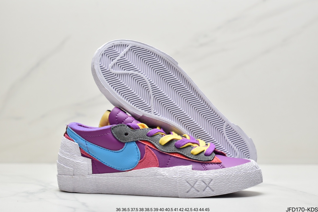 170 联名日式解构美学品牌SACAI x Nike Blazer Low 重叠设计前卫开拓者低帮百搭板鞋 DM7901