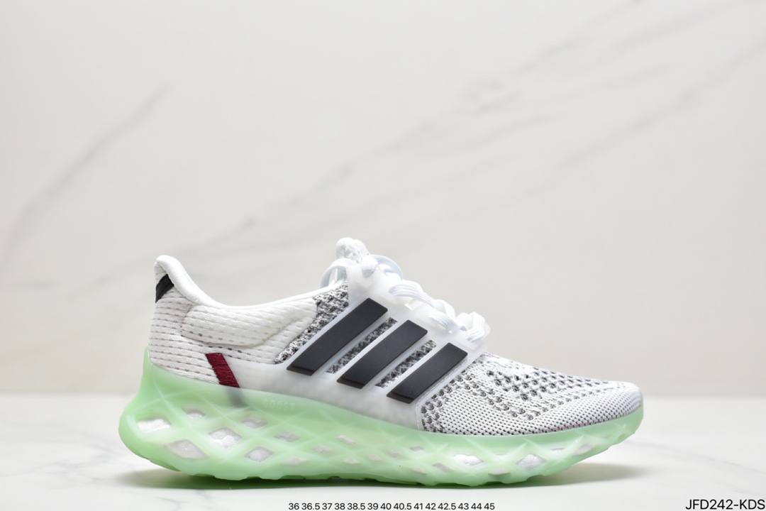 170 阿迪 Ultra Boost Web DNA超弹力爆米花中底休闲跑步鞋GZ3679