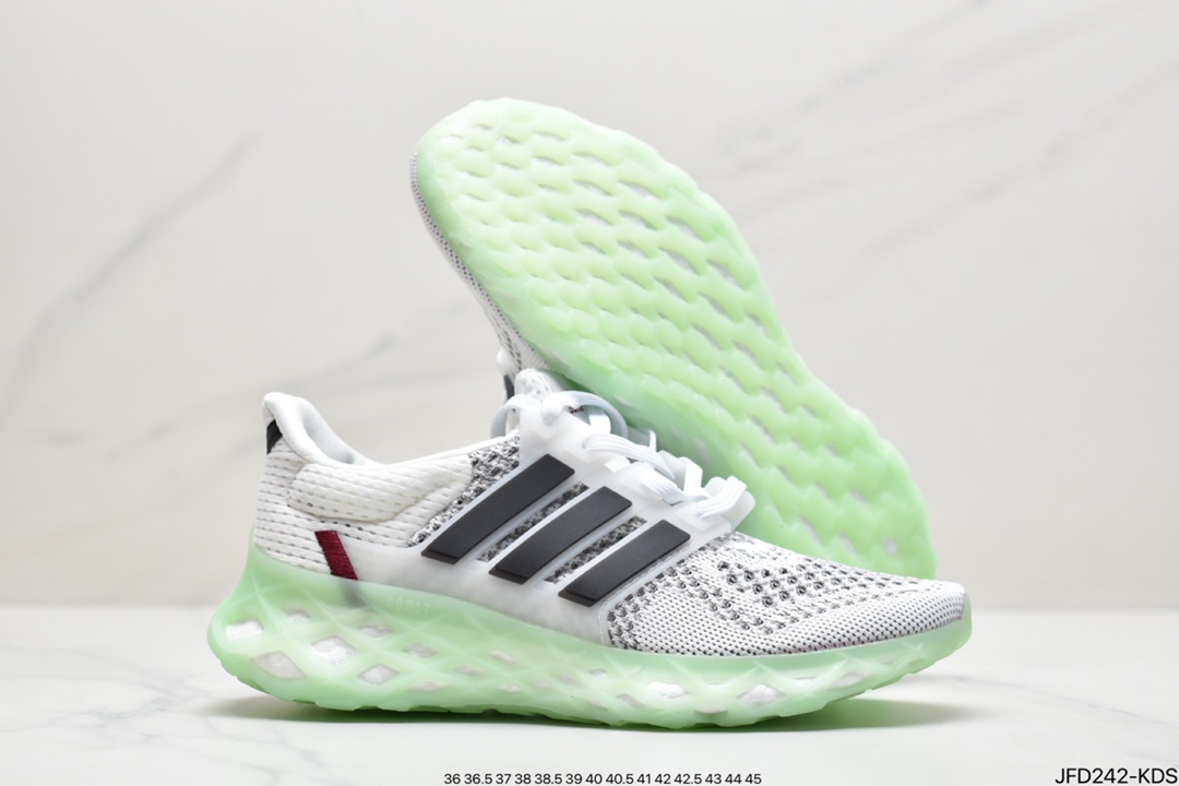 170 阿迪 Ultra Boost Web DNA超弹力爆米花中底休闲跑步鞋GZ3679