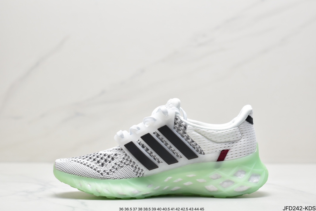 170 阿迪 Ultra Boost Web DNA超弹力爆米花中底休闲跑步鞋GZ3679