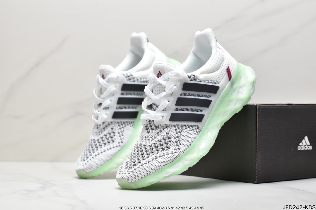 170 阿迪 Ultra Boost Web DNA超弹力爆米花中底休闲跑步鞋GZ3679