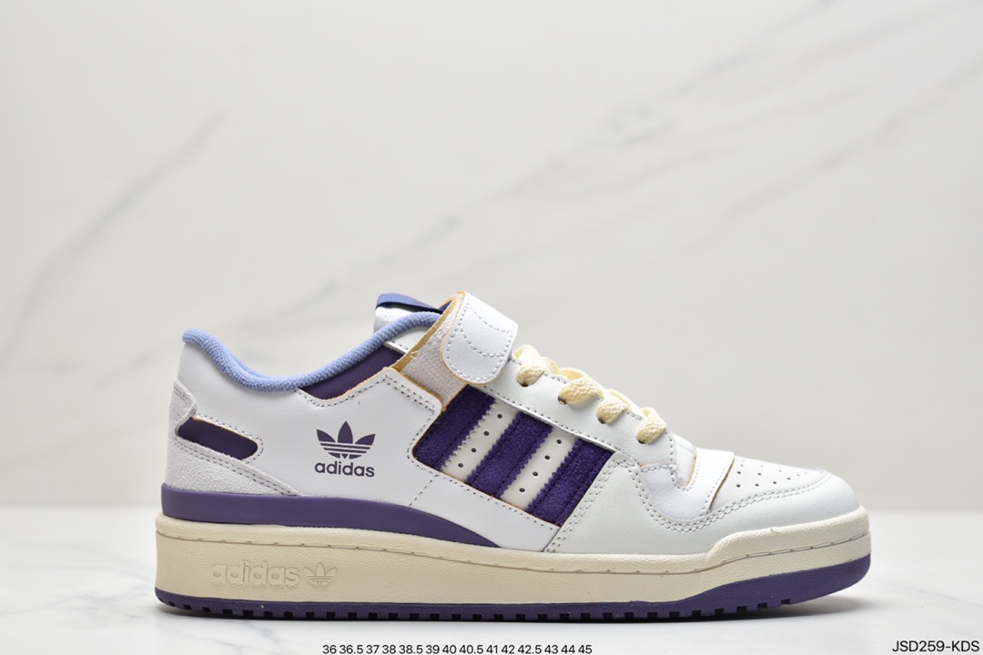 200 阿迪达斯Adidas Originals Forum 84 Low  奶油 薰衣草GX4535