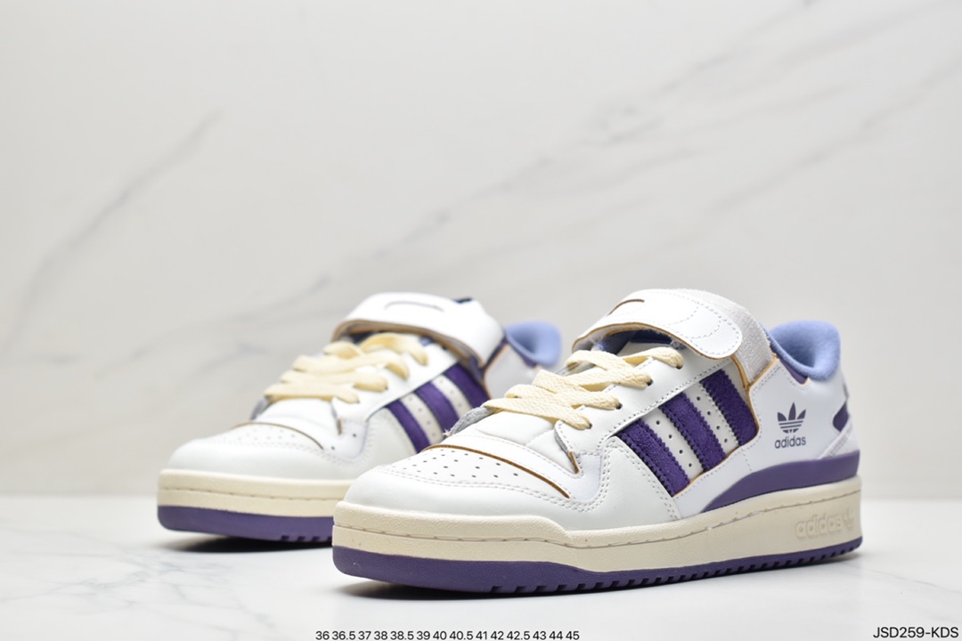 200 阿迪达斯Adidas Originals Forum 84 Low  奶油 薰衣草GX4535