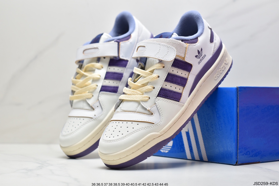 200 阿迪达斯Adidas Originals Forum 84 Low  奶油 薰衣草GX4535