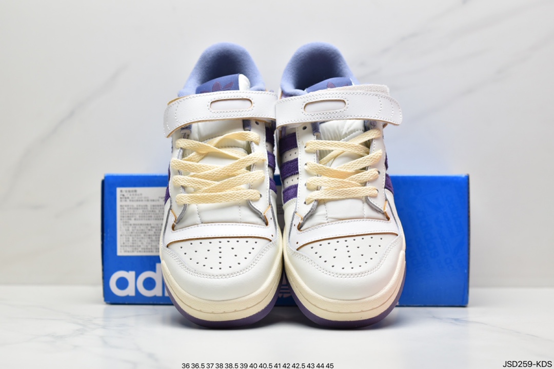 200 阿迪达斯Adidas Originals Forum 84 Low  奶油 薰衣草GX4535