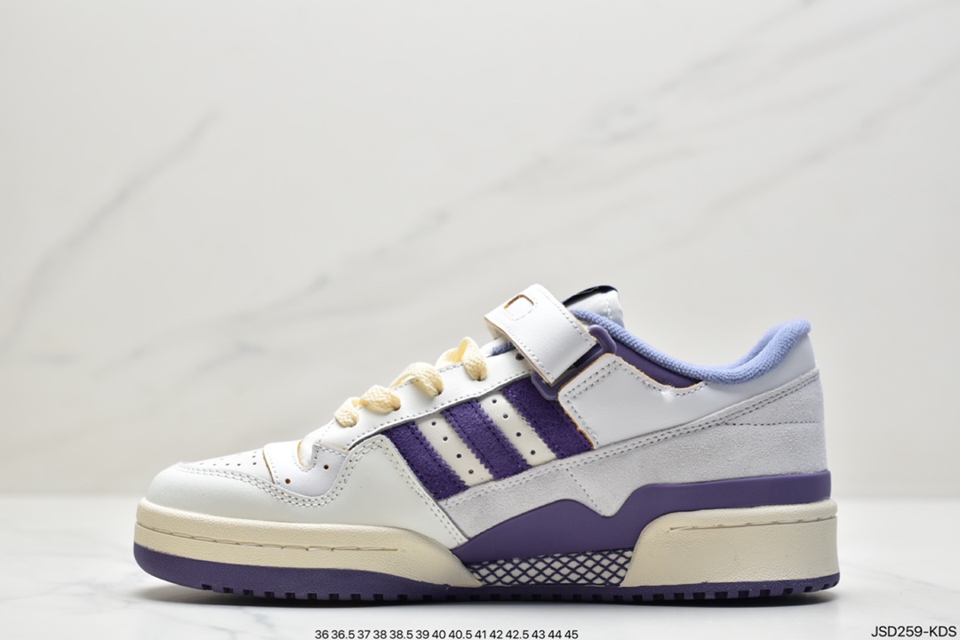 200 阿迪达斯Adidas Originals Forum 84 Low  奶油 薰衣草GX4535