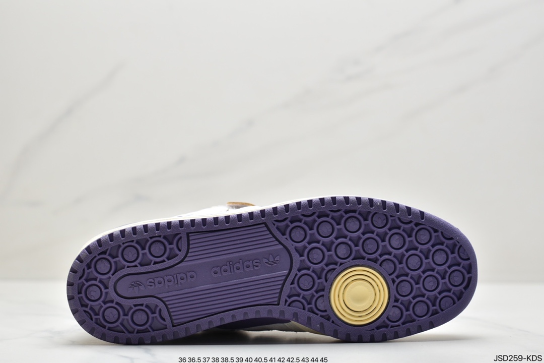 200 阿迪达斯Adidas Originals Forum 84 Low  奶油 薰衣草GX4535