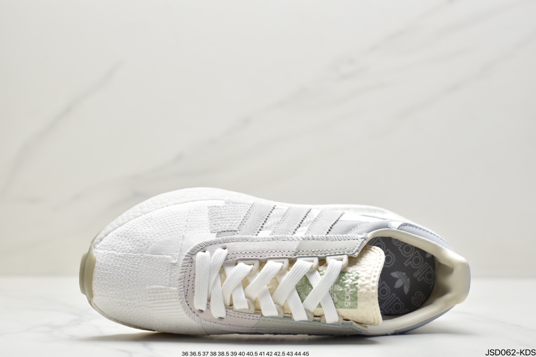 200 阿迪达斯adidas Racing 1 Boost Prototype  速度轻盈复古系列百搭透气运动慢跑鞋GW4412