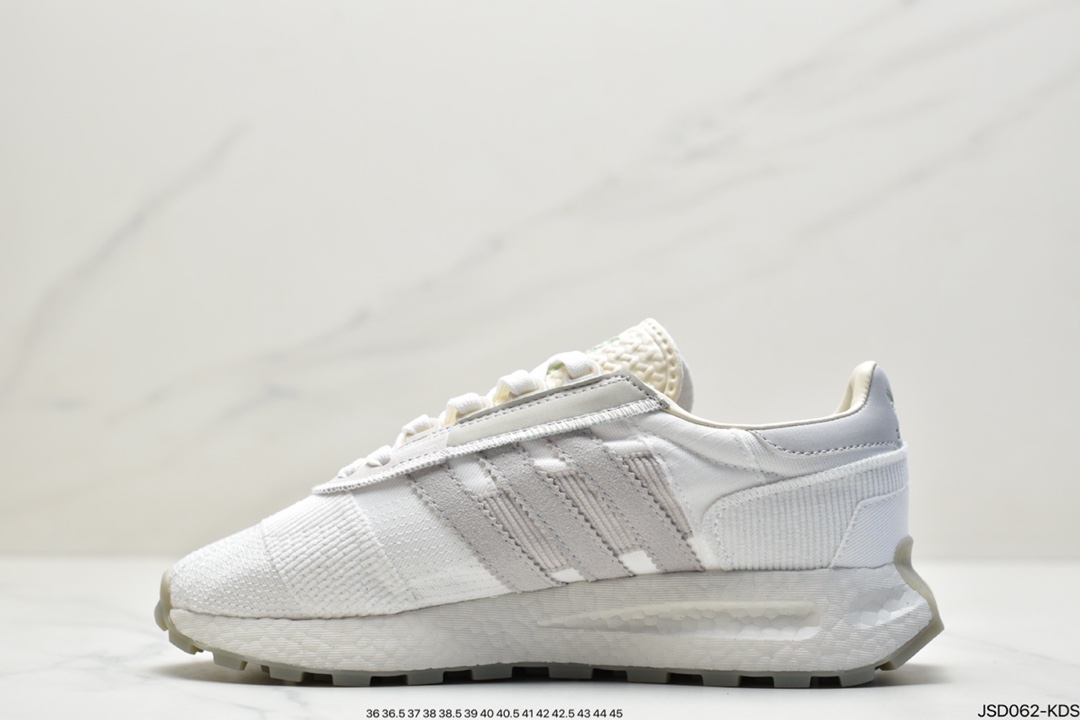 200 阿迪达斯adidas Racing 1 Boost Prototype  速度轻盈复古系列百搭透气运动慢跑鞋GW4412