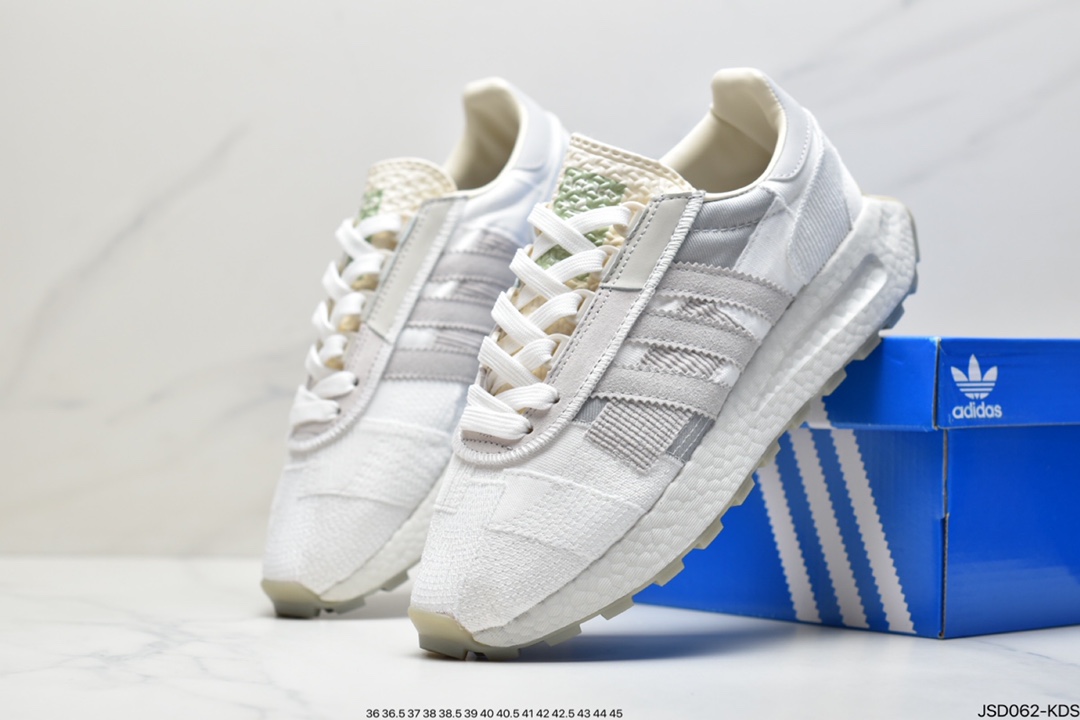 200 阿迪达斯adidas Racing 1 Boost Prototype  速度轻盈复古系列百搭透气运动慢跑鞋GW4412