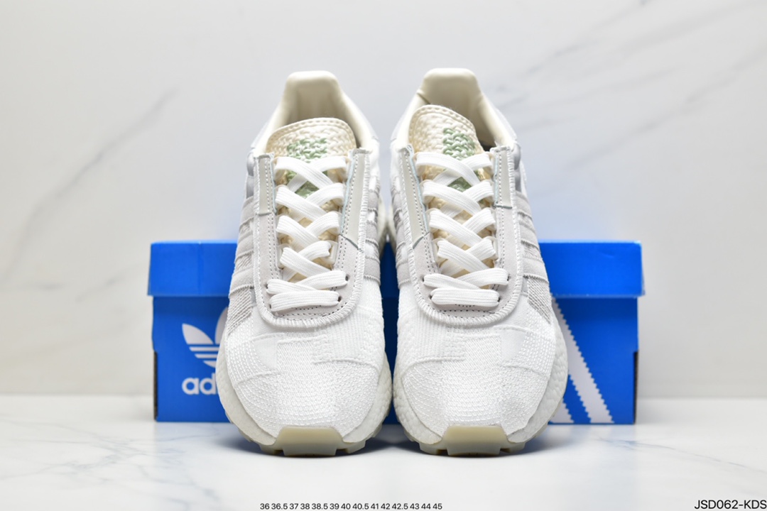 200 阿迪达斯adidas Racing 1 Boost Prototype  速度轻盈复古系列百搭透气运动慢跑鞋GW4412