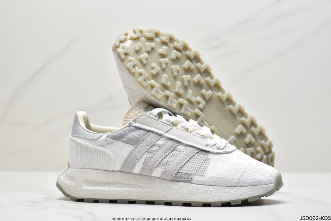 200 阿迪达斯adidas Racing 1 Boost Prototype  速度轻盈复古系列百搭透气运动慢跑鞋GW4412