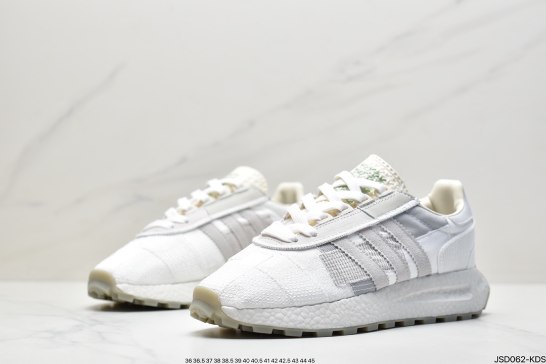 200 阿迪达斯adidas Racing 1 Boost Prototype  速度轻盈复古系列百搭透气运动慢跑鞋GW4412