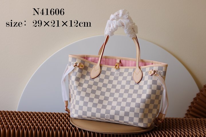 Where Can I Find Louis Vuitton LV Neverfull Handbags Tote Bags Damier Azur Canvas M41000