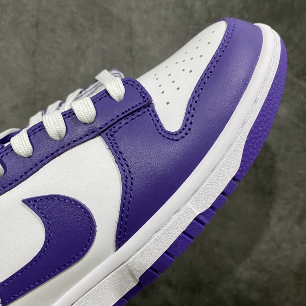 图片[6]-X版纯原 Dunk Low白紫 恶人紫 升级2021版原厂更新数据窄楦翘头版型 采用原厂皮鞋面材质 正确后跟反口里弧度 原厂百宏织唛舌标 原厂中底布正确印刷#原比值开发耐磨橡胶大底❗️ 尺码：36 – 47.5-选品中心