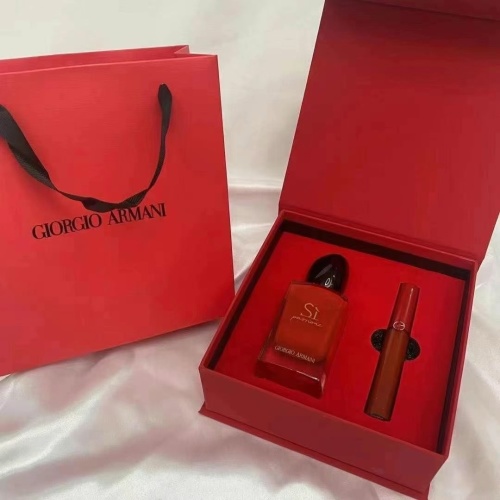 Armani Red Obsession Gift Set - Sì Passione Perfume & Lip Maestro 405 1 Armani Red Obsession Gift Set - Sì Passione Perfume & Lip Maestro 405