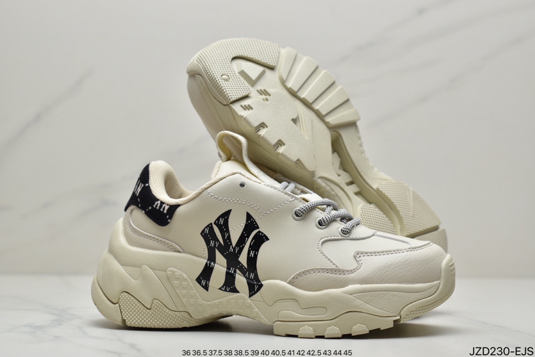 140 波士顿红袜队限定 x MLB Big Ball Chunky A Running厚底老爹厚底休闲运动慢跑鞋