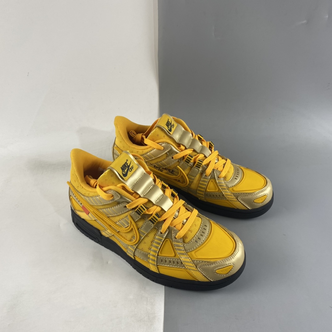 P300 OW Nk Air Rubber Dunk”University Blue”2.0橡胶扣篮系列滑板板鞋“OW金黄黑底”CU6015-700
