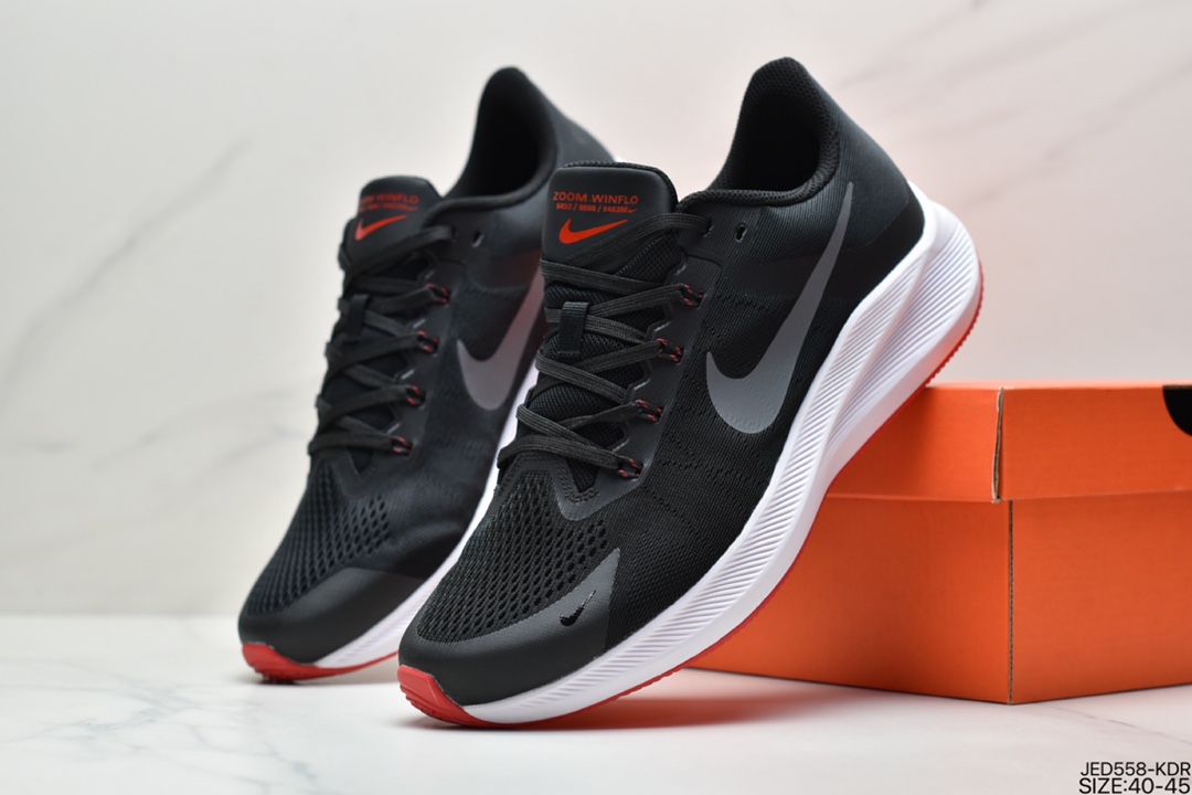 150 真标耐克Nike Zoom WINFLO 8代飞线贾卡轻质透气休闲运动跑步鞋CW3419