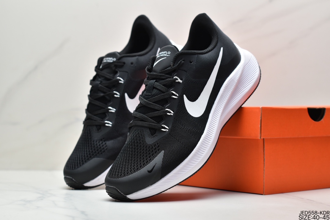150 真标耐克Nike Zoom WINFLO 8代飞线贾卡轻质透气休闲运动跑步鞋CW3419