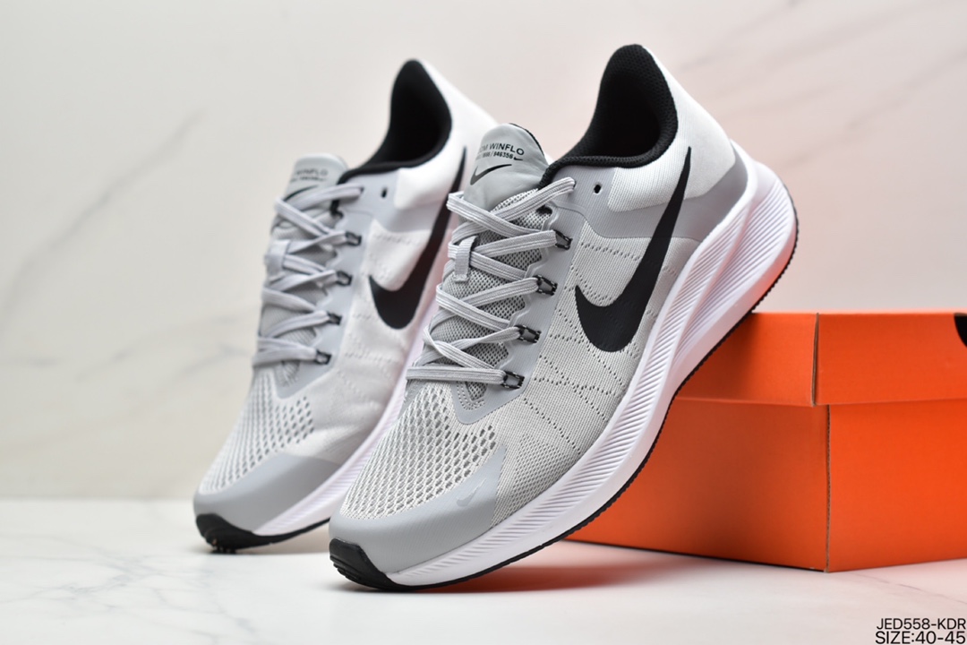 150 真标耐克Nike Zoom WINFLO 8代飞线贾卡轻质透气休闲运动跑步鞋CW3419