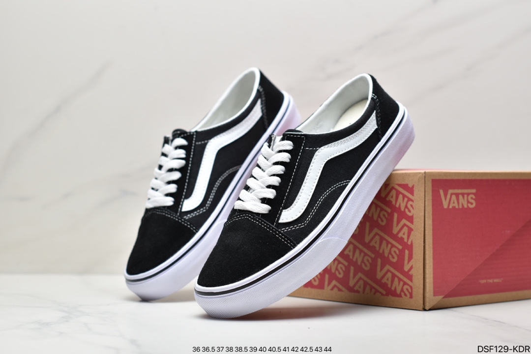 VANS Old Skool fashion all-match wear-resistant non-slip low-top vulcanized sole canvas shoes