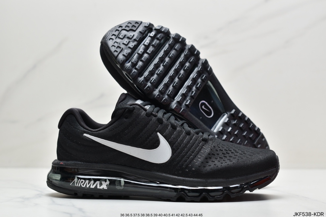 165 耐克Nike Air Max 2017 网面全掌气垫休闲运动百搭慢跑鞋灰白 849559-009