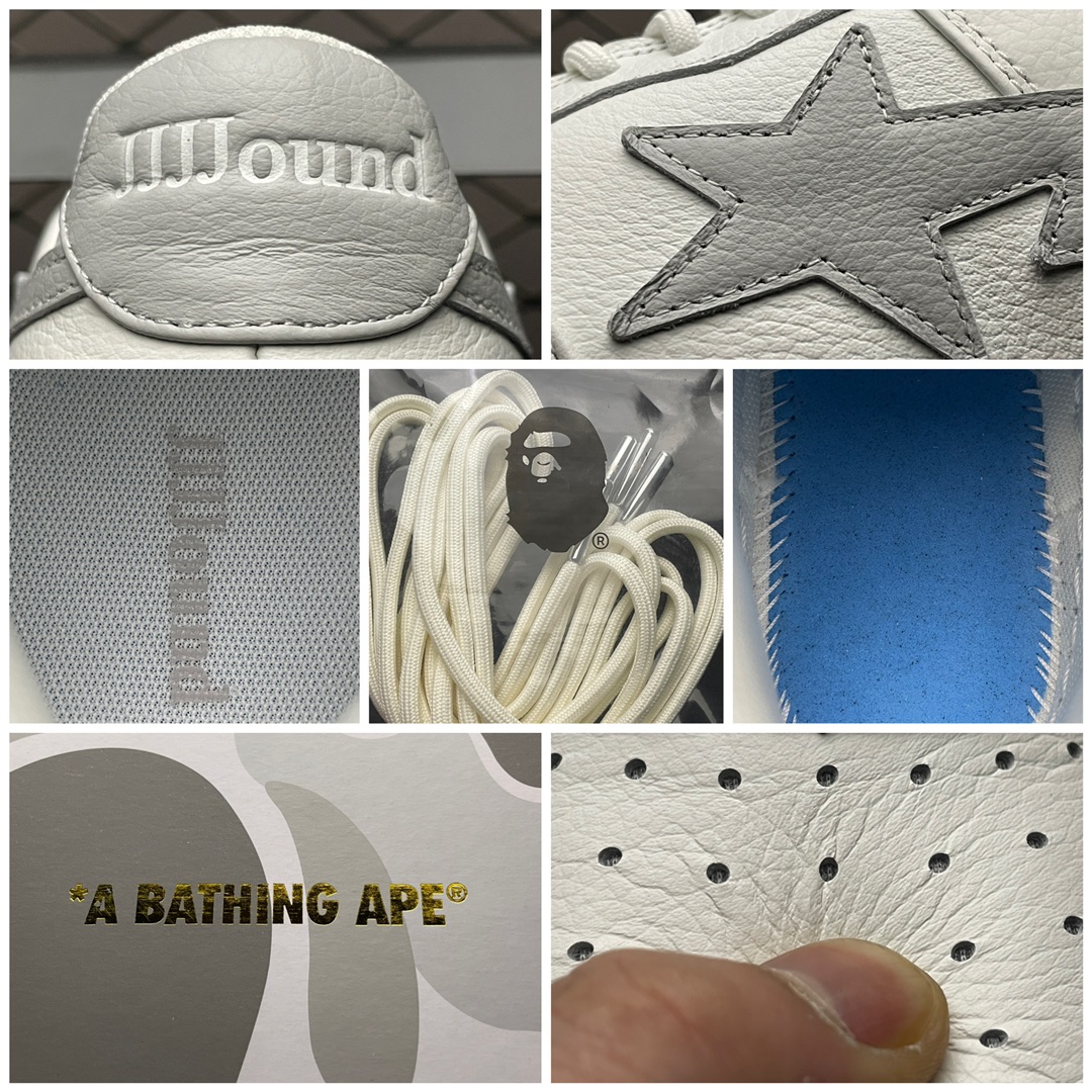 福利特价🔥市售最高品质 纯原JJJJound x Bape Sta To Low 明星同款 联名款猿人头