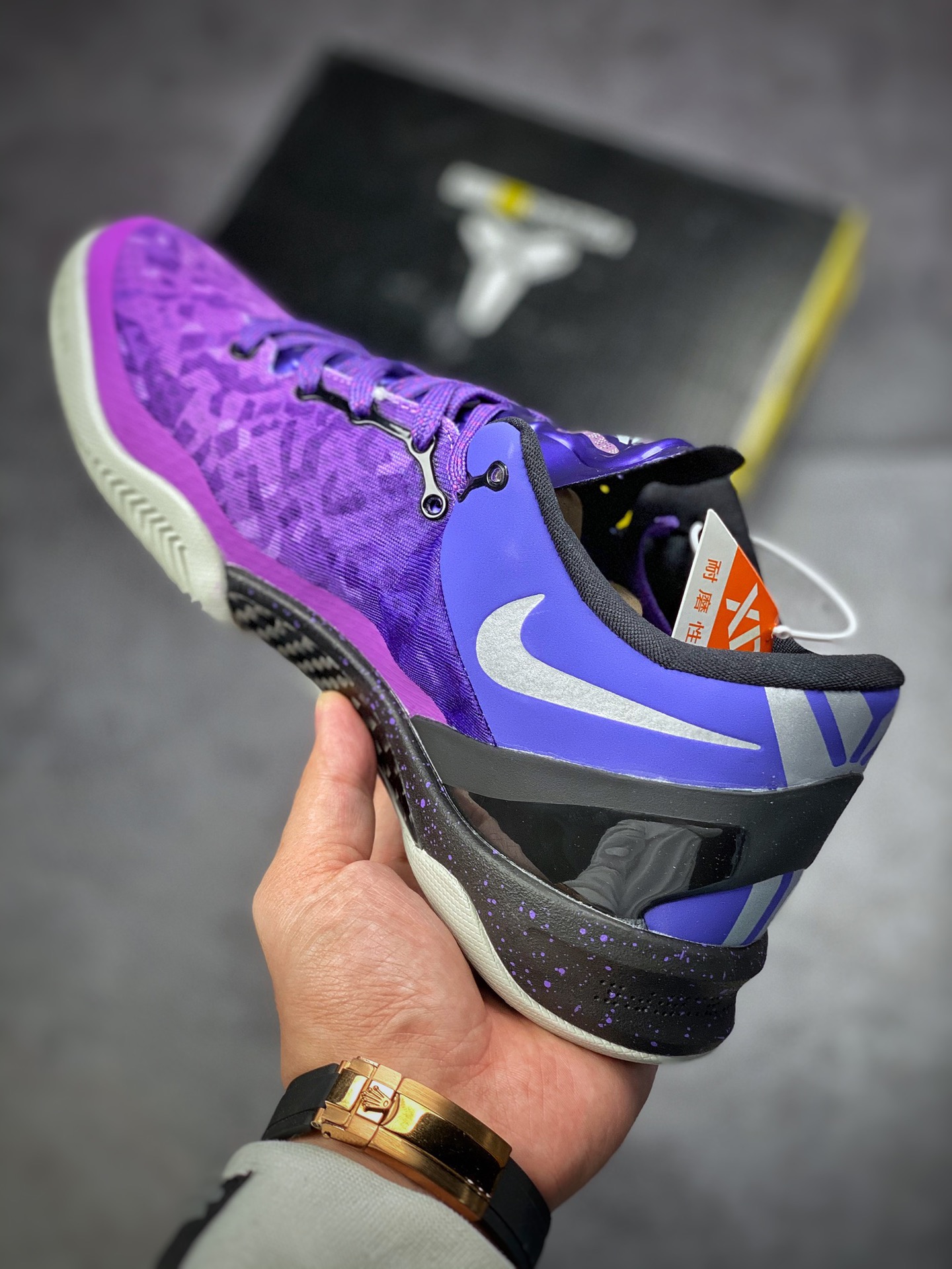 260  DF实战版Kobe 8  PⅠayoffs“PurpⅠe PⅠatinum”渐变紫 555035-500