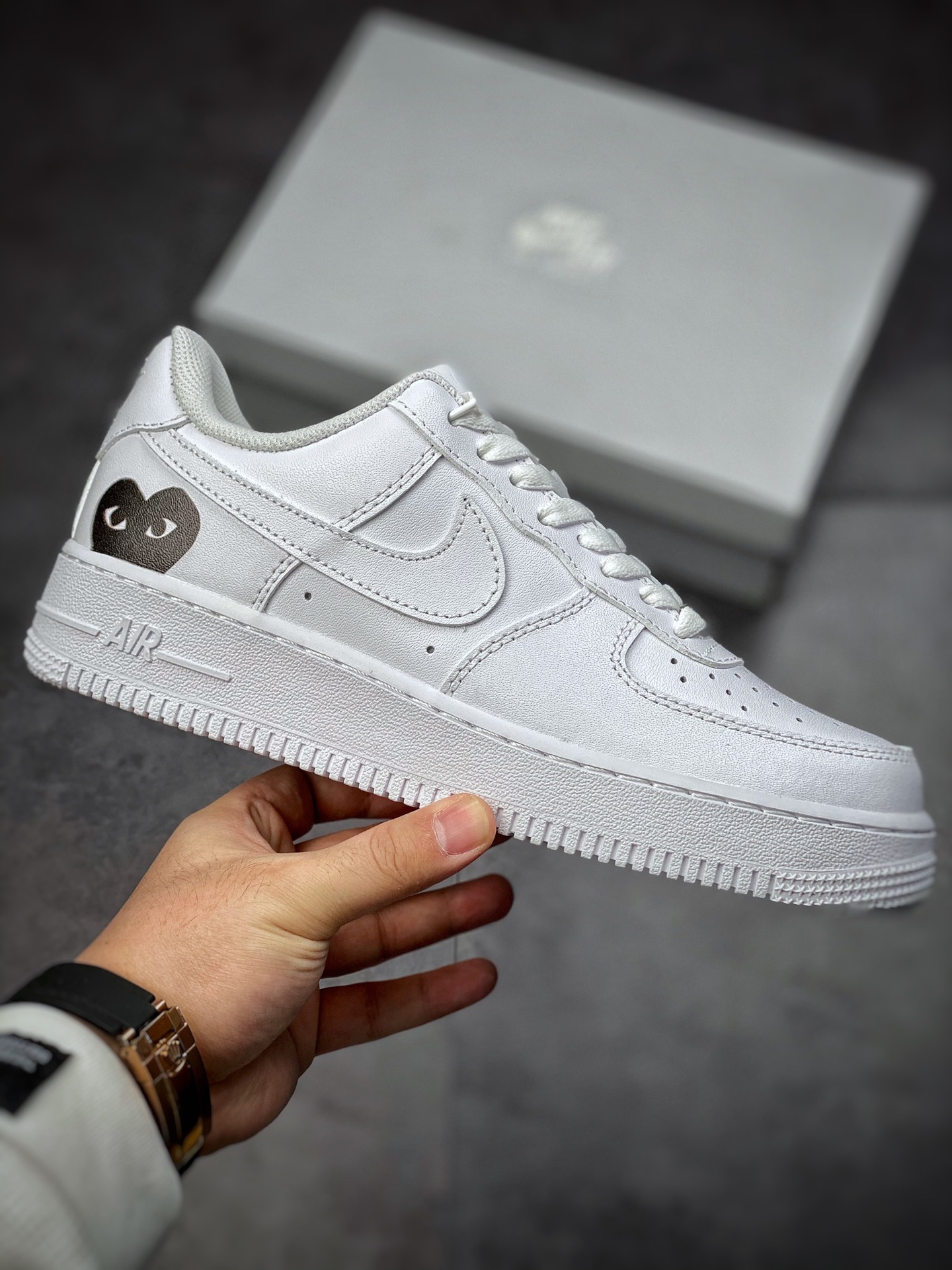200  Nike Air Force 1 Low 07 x 川久保玲Comme des Garcons Play  原楦头原纸板 315122-111