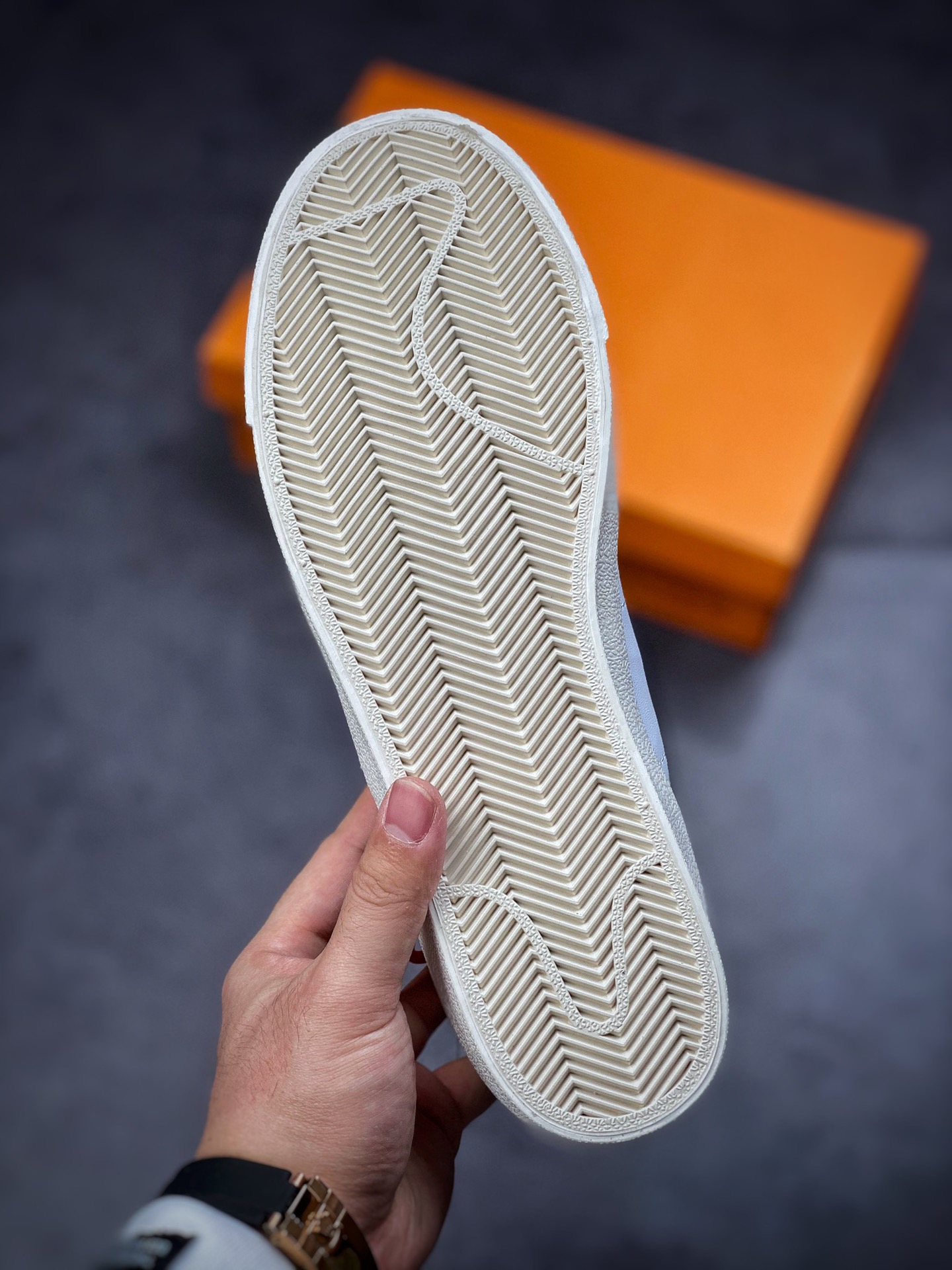 180  Nike Blazer Mid ’1977 Vintage”White/Black/Grey/Orange”经典开拓者高帮 BQ6806-100