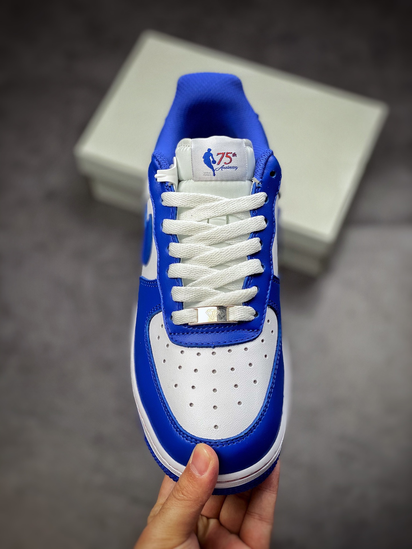 200  Nike Air Force 1 Low 07 篮网白蓝 原楦头原纸板 打造纯正空军版型315122-141
