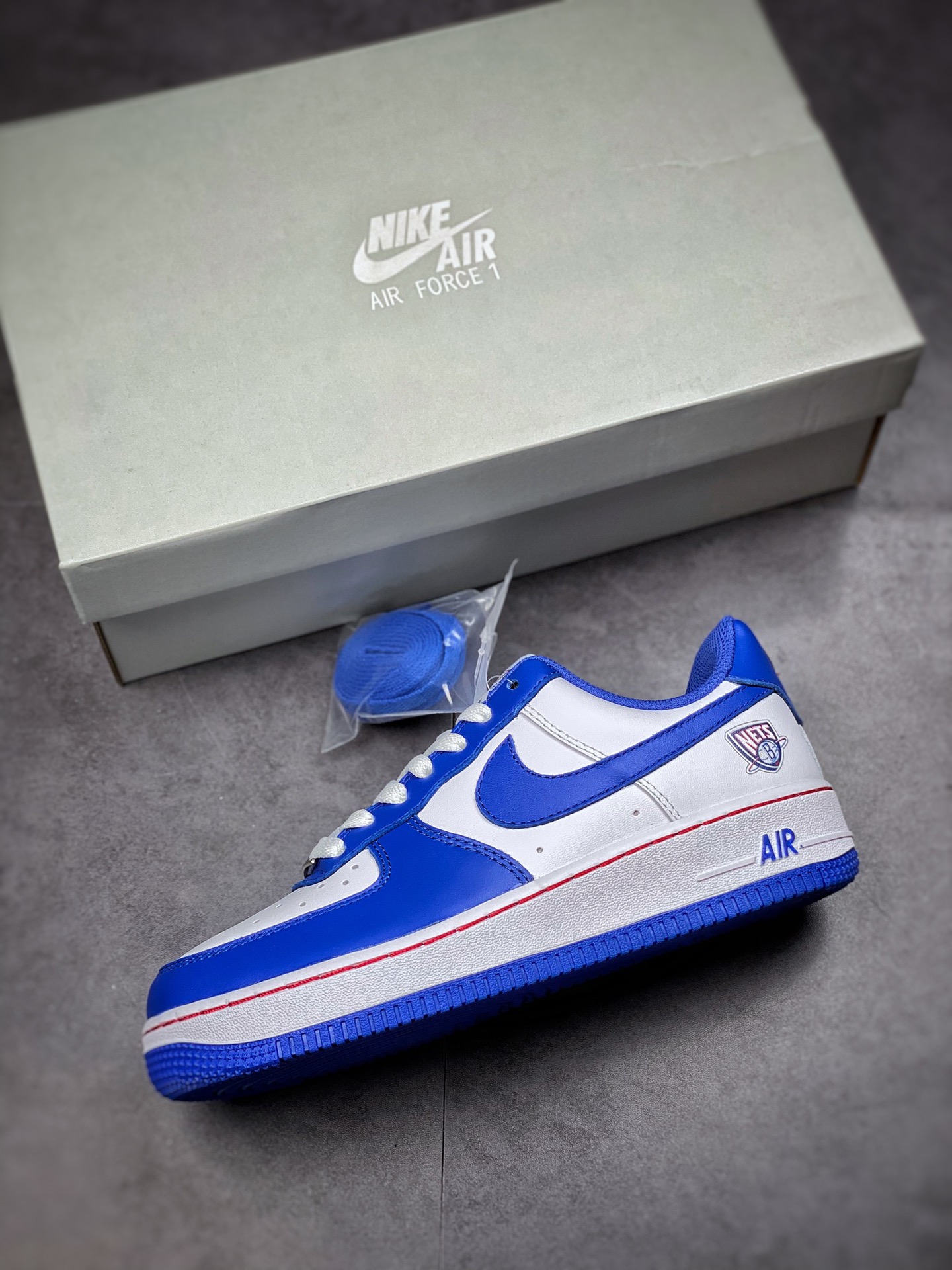 200  Nike Air Force 1 Low 07 篮网白蓝 原楦头原纸板 打造纯正空军版型315122-141