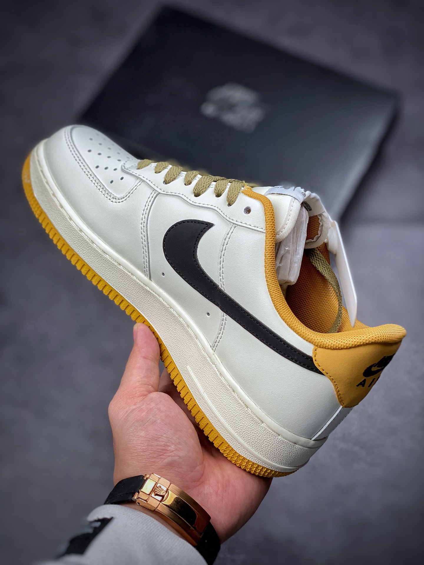 240  Nike Air Force 1 Low 07 米黄绿 原楦头原纸板 DD3063-066
