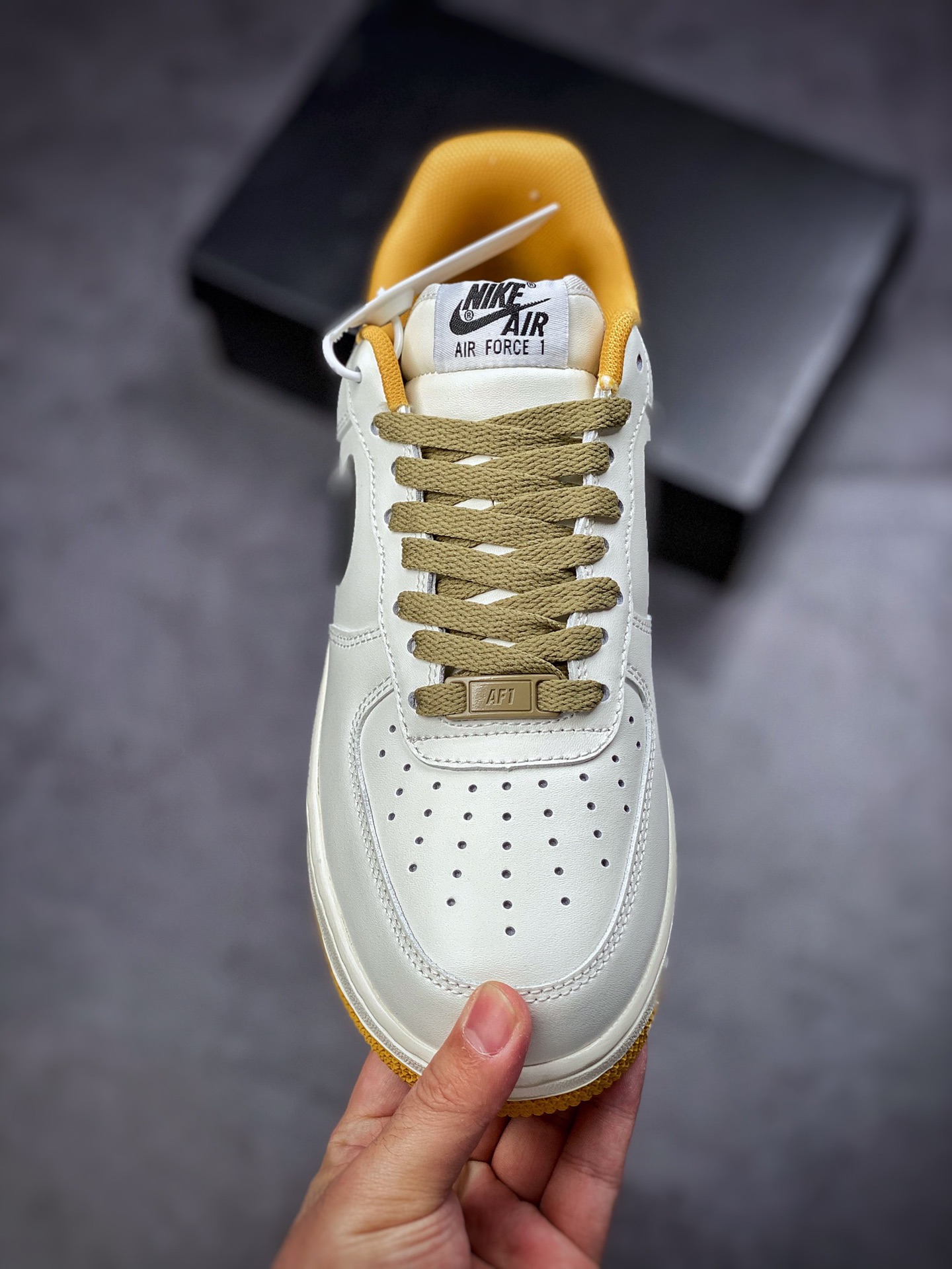 240  Nike Air Force 1 Low 07 米黄绿 原楦头原纸板 DD3063-066