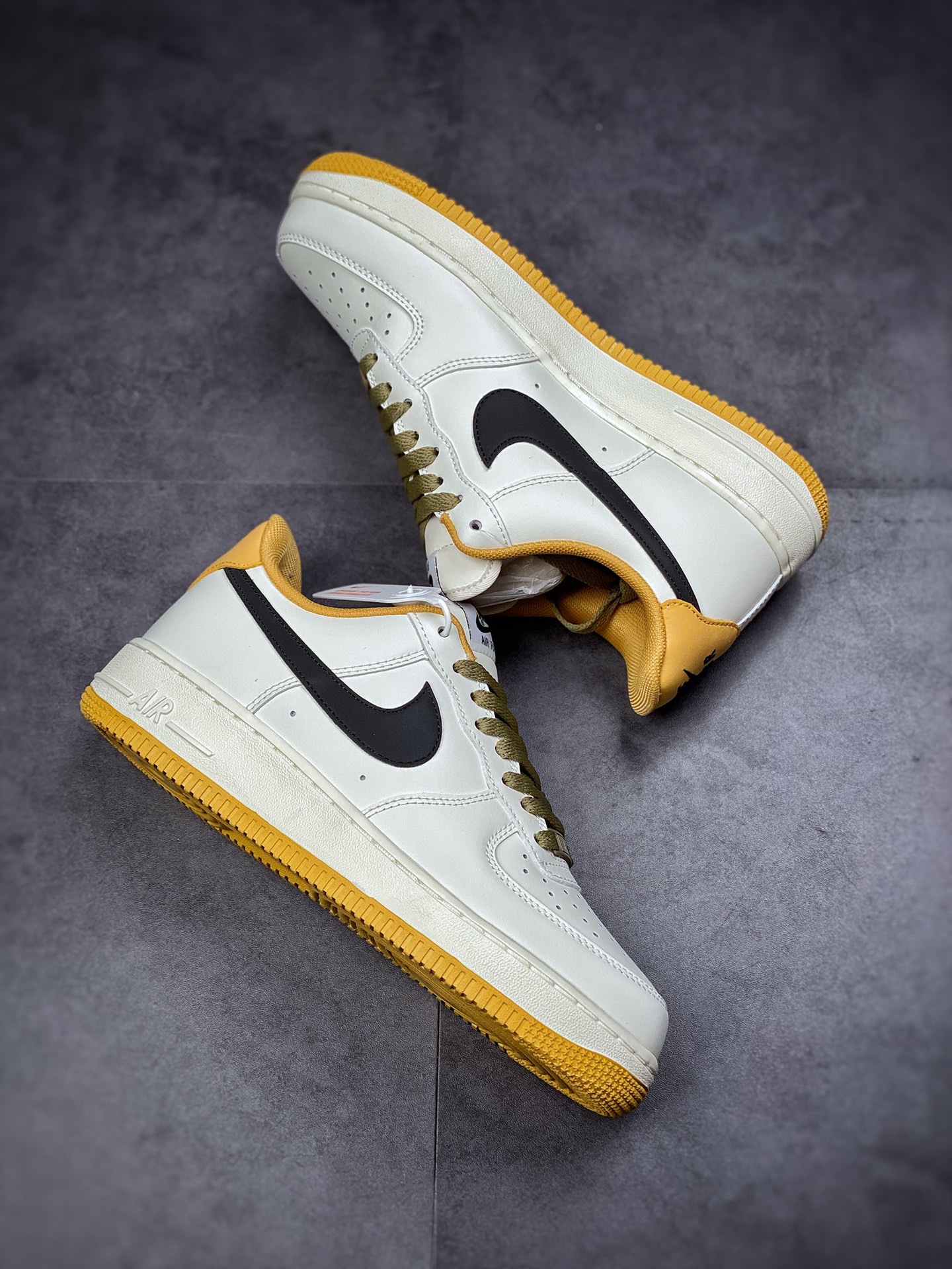 240  Nike Air Force 1 Low 07 米黄绿 原楦头原纸板 DD3063-066