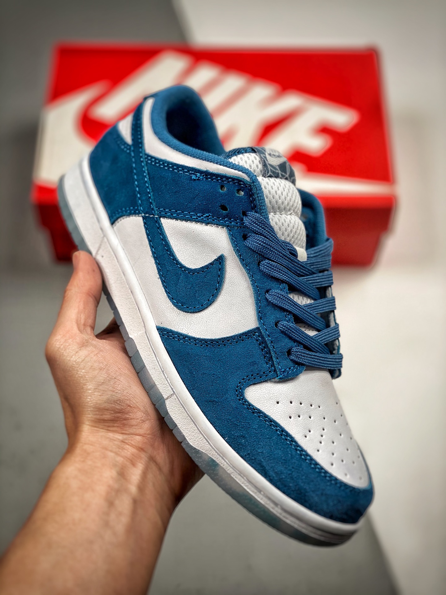 -2 Nike Dunk Low "Purple Pulse" blanco y azul lago, zapatillas de skate de caña baja para ocio y deporte de la serie Du…